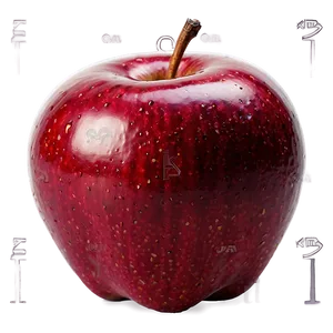 Tempting Red Apple PNG 06272024