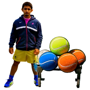 Tennis Ball Machine PNG 05232024