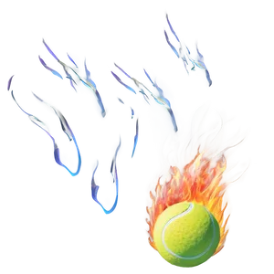 Tennis Ball On Fire PNG Iqb71 PNG