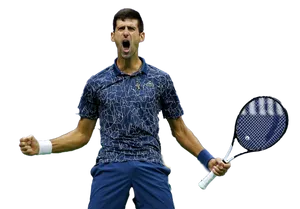 Tennis_ Player_ Celebrating_ Victory.png PNG image