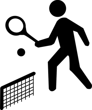 Tennis Player Silhouette