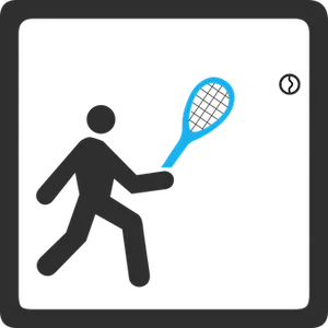 Tennis Player Silhouette Icon PNG image