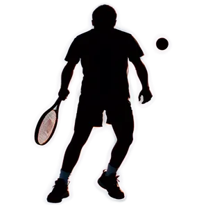 Tennis Player Silhouette PNG Wiq PNG