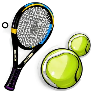 Tennis Racquet And Ball PNG Ewh PNG