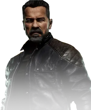 Terminator Character Portrait PNG image