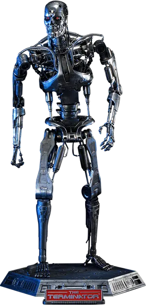 Terminator Cyborg Standing PNG image