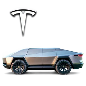 Tesla Cybertruck At Sunset Png 78 PNG image