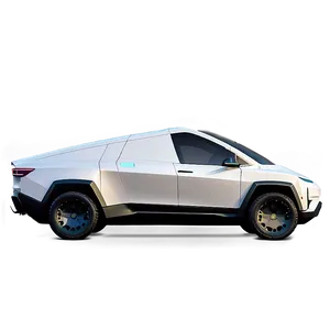 Tesla Cybertruck On Road PNG 06122024