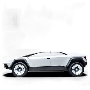 Tesla Cybertruck On Road Png Rlg72 PNG image