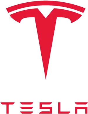 Tesla Logo Redand Black PNG image
