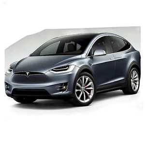 Tesla Model X Long Range Plus PNG Yvd66 PNG