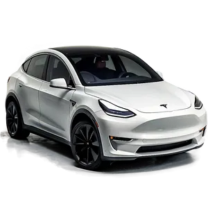 Tesla Model Y In Rain PNG 06212024