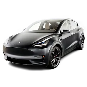 Tesla Model Y Matte Black PNG 60 PNG