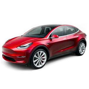 Tesla Model Y With Spoiler PNG 06212024