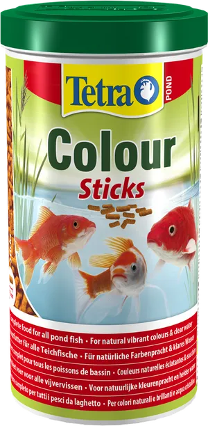 Tetra Pond Colour Sticks Goldfish Food Container