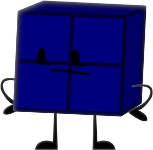 Tetris Block Character Cartoon PNG image