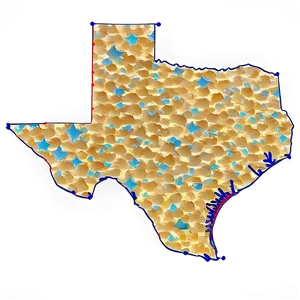 Texas Boundary Shape Png 05252024 PNG image