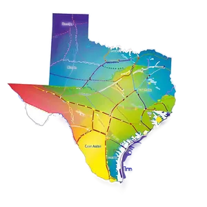 Texas Geographical Outline Png 84 PNG image