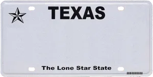 Texas License Plate Blank PNG image