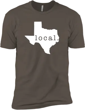 Texas Local T Shirt Design PNG image