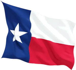 Texas State Flag Waving PNG image
