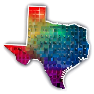 Texas State Geometric Outline Png Geo PNG image