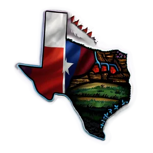 Texas State Outline Drawing Png Lgc PNG image