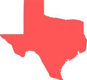 Texas State Outline Silhouette PNG image