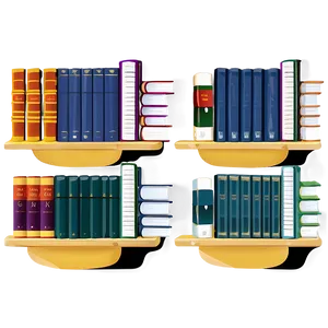 Textbooks On Study Shelf PNG 06262024 PNG