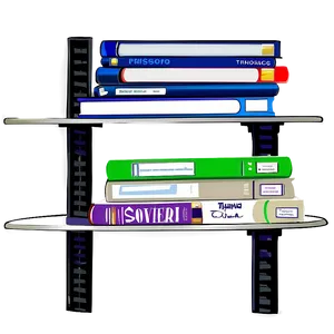 Textbooks On Study Shelf PNG 06262024 PNG