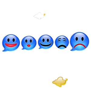 Texting Blue Emojis PNG Assortment Jjj82 PNG
