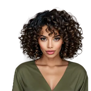 Texture Perm Hair PNG 83