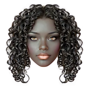 Texture Perm Hair PNG Jws93 PNG