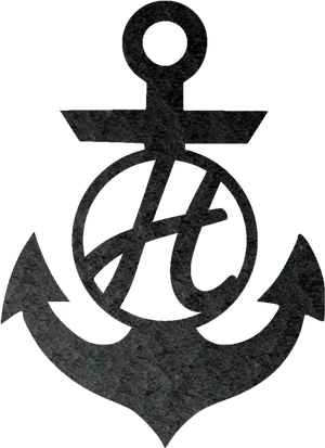 Textured Anchor Graphic PNG image