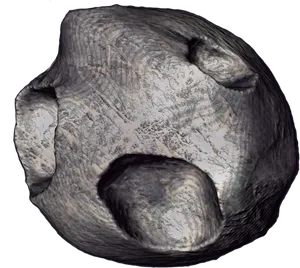 Textured Asteroid Surface3 D Render PNG