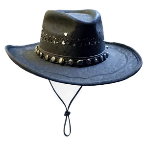 Textured Black Cowboy Hat PNG Uoe PNG