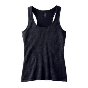 Textured Black Tank Top PNG Wsw PNG