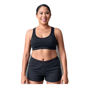 Textured Black Tank Top PNG Ypw