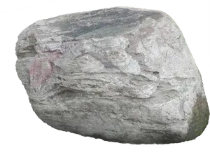 Textured Boulder Isolatedon Black