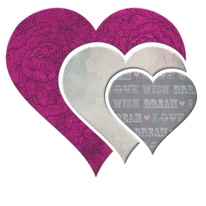 Textured Double Heart Design