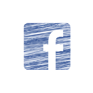 Textured Facebook Logoon Black Background