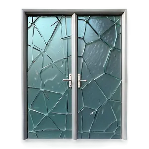 Textured Glass Door PNG 06122024