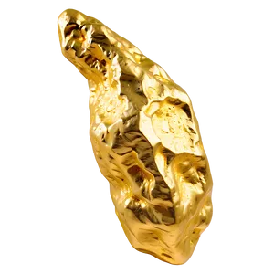 Textured Gold Nugget PNG 28