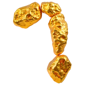 Textured Gold Nugget PNG Fmh6 PNG