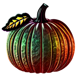 Textured Pumpkin Silhouette PNG 06292024
