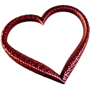 Textured Red Heart Emoji Png 06262024 PNG image