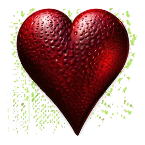 Textured Red Heart Emoji Png 22 PNG image