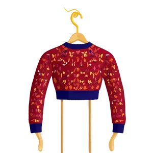 Textured Red Sweater PNG Gpf PNG