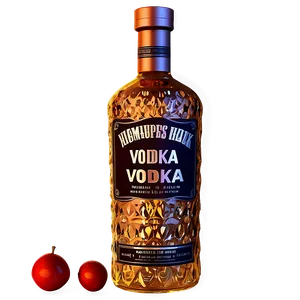 Textured Vodka Bottle PNG Obt4 PNG