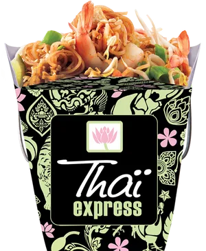 Thai Express Noodle Box PNG image